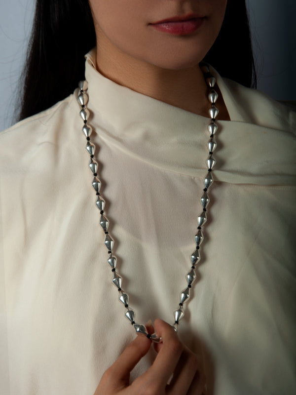 925 Sterling Silver Big Dholki Neckalce