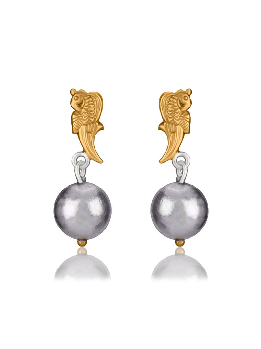 Peacock Beaded Studs