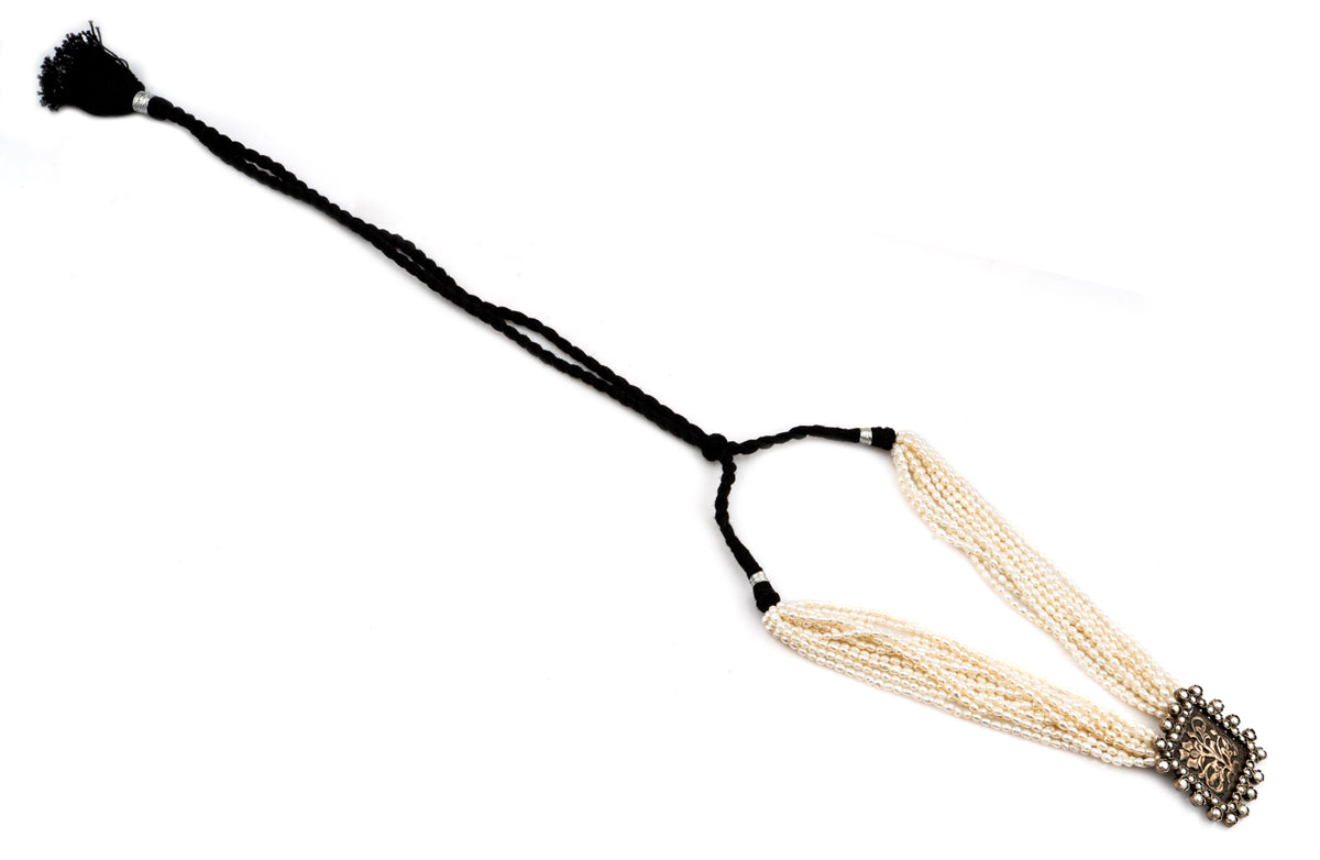 925 Sterling Silver Chitai Necklace with Pearl view 5