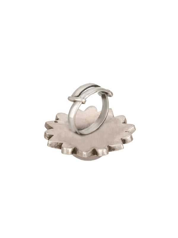 Rose Quartz Kundan Adjustable Ring alternate