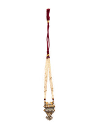 Svarnam Kundan and Pearl Long Necklace view 8