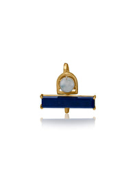 Blue Lapis and Pearl Lightweight Ring view 1