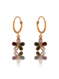 Aurora Rainbow Hoop Earrings view 4