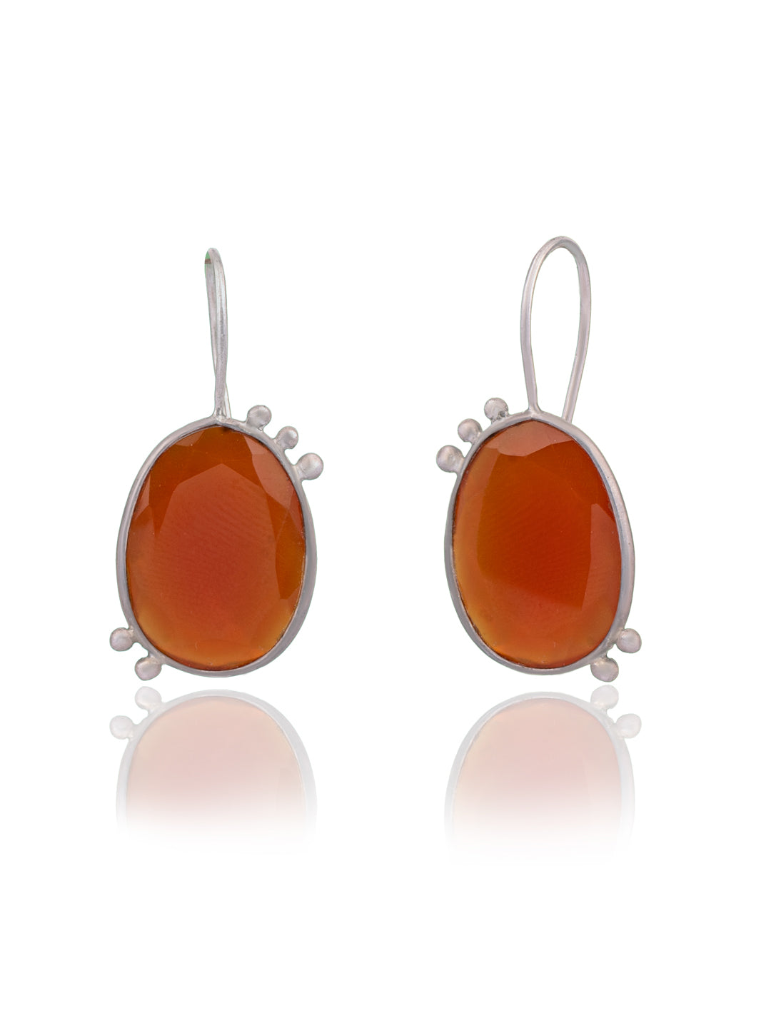 Modern Chalcedony Dangler Earrings view 1