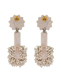 925 Sterling Silver Two Tone Twin Peacock Fusion Earringss view 5