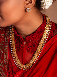 Svarnam Festive Pearl Necklace view 2