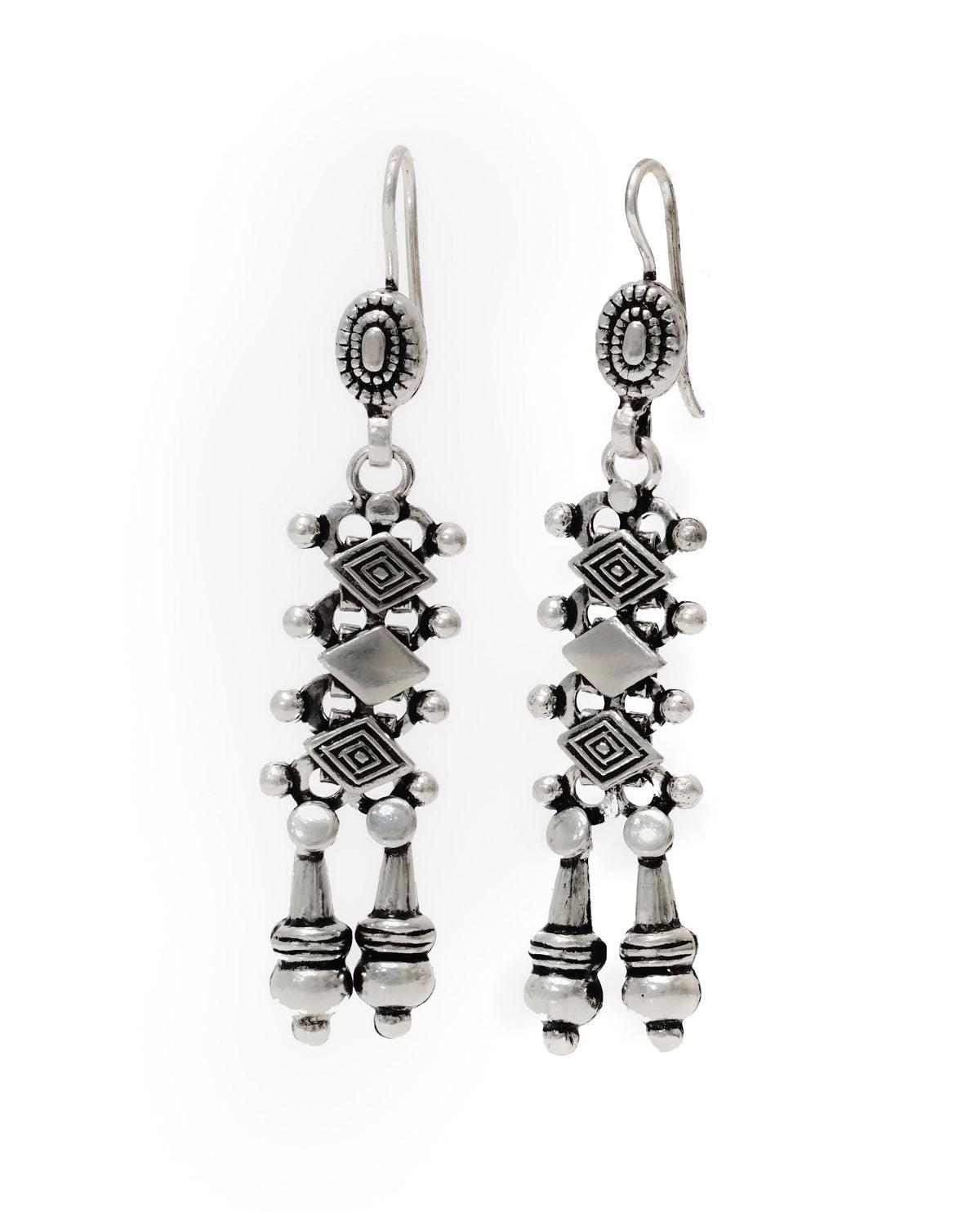 925 Silver Dangler Earrings view 3