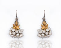 925 Sterling Silver Two Tone Lord Ganesha Danglers view 1