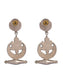 925 Sterling Silver Dholki Earrings with our Signature Kundan Chaand Motif