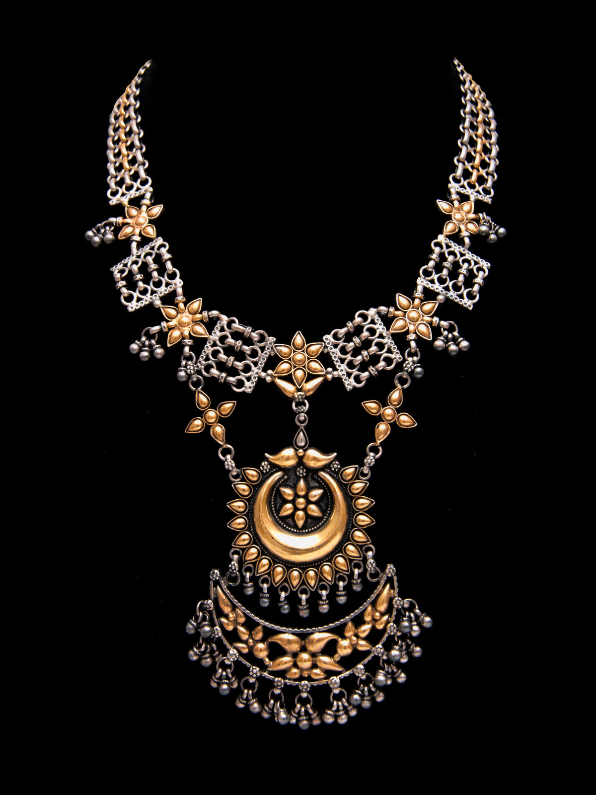 Svarnam Tribal Long Necklace view 3