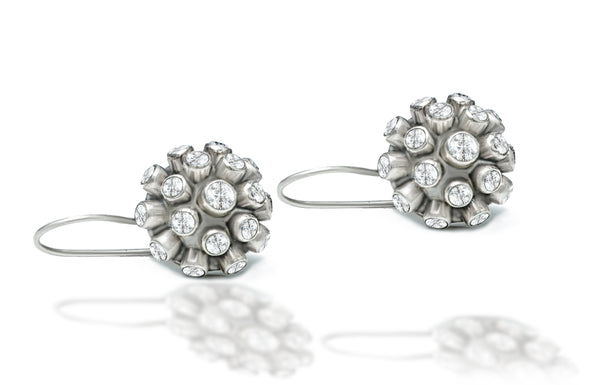925 Silver Kundan Dotted Dangler Earrings alternate