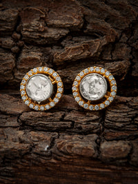 925 Sterling Silver Moissanite Stud Earrings view 2