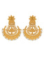 925 Sterling Silver Gold Plated Kundan Chaandbali Earrings