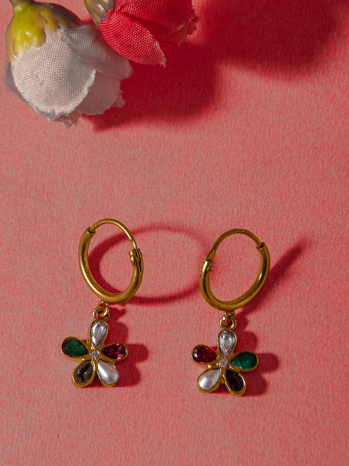 Aurora Rainbow Hoop Earrings view 3