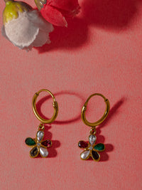 Aurora Rainbow Hoop Earrings view 3