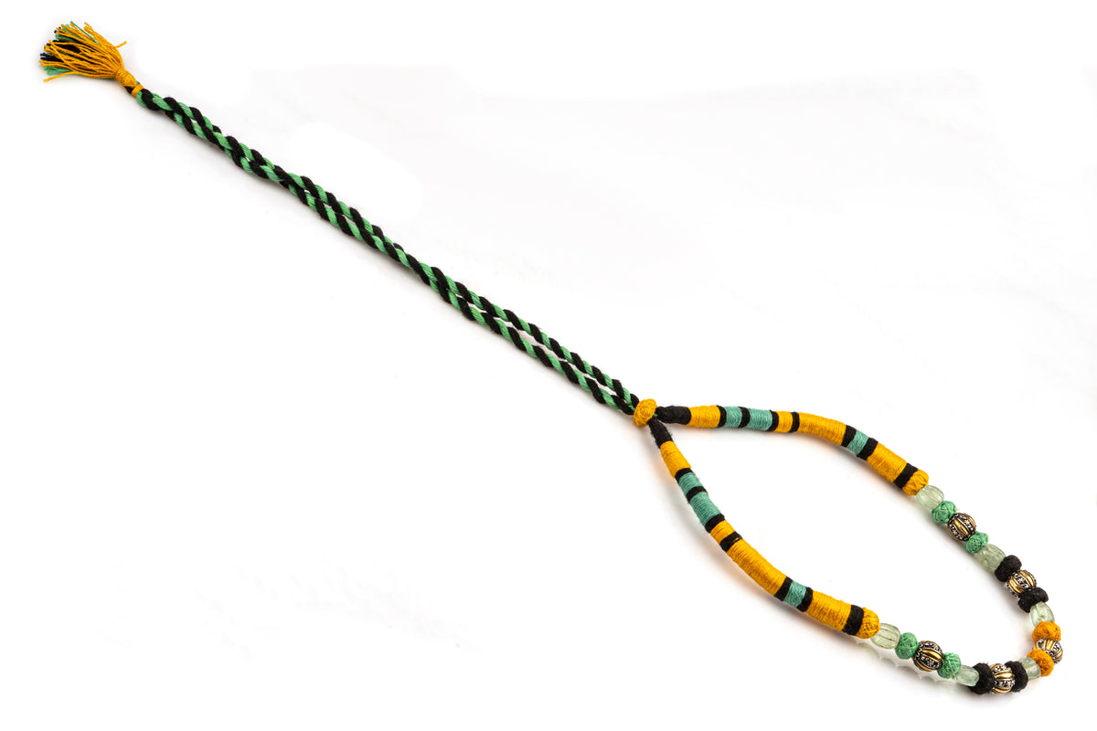925 Sterling Silver Two Tone Beaded Necklace view 3