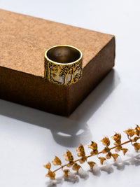 Two Toned Tree of Life Ring view 2