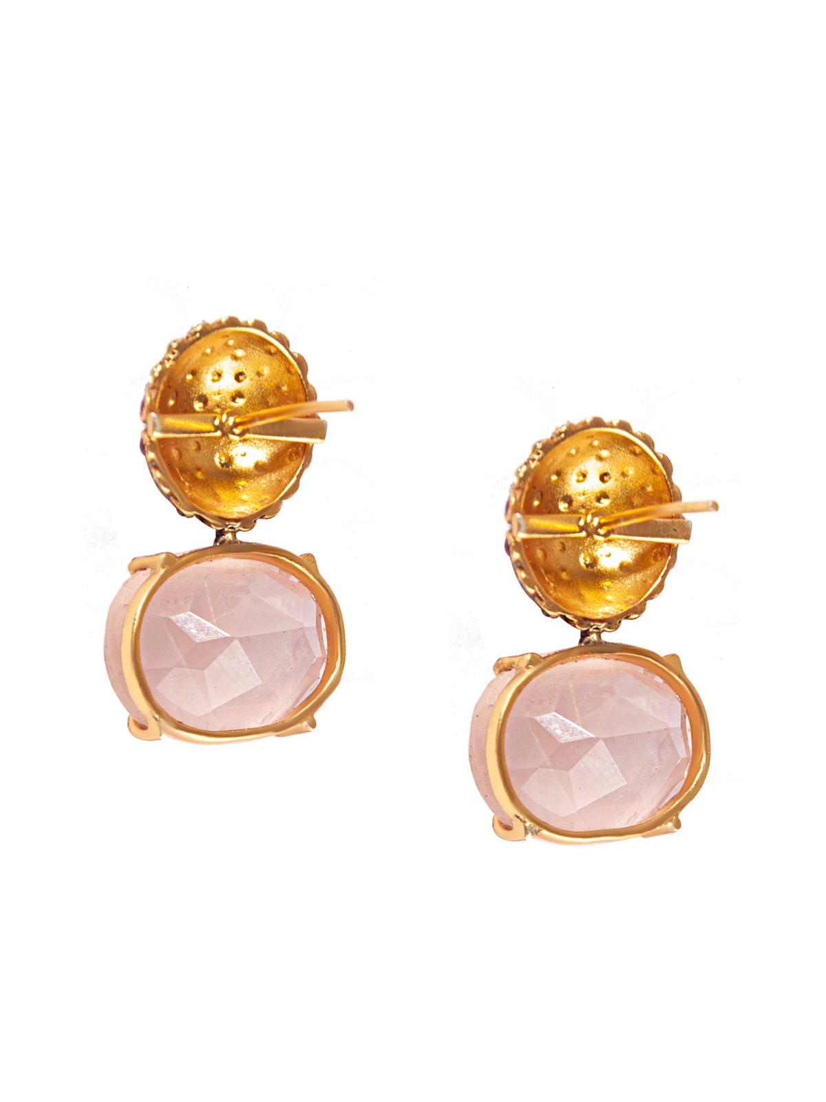 Aurora Rose Quartz Earrings view 4