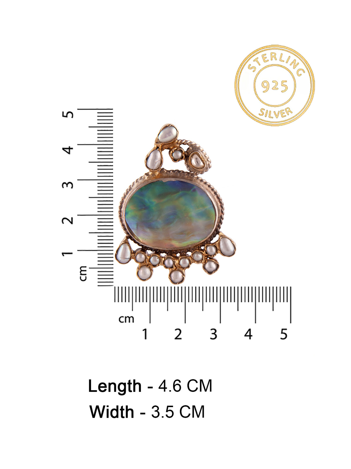 Aurora Mother of Pearl Studs view 5