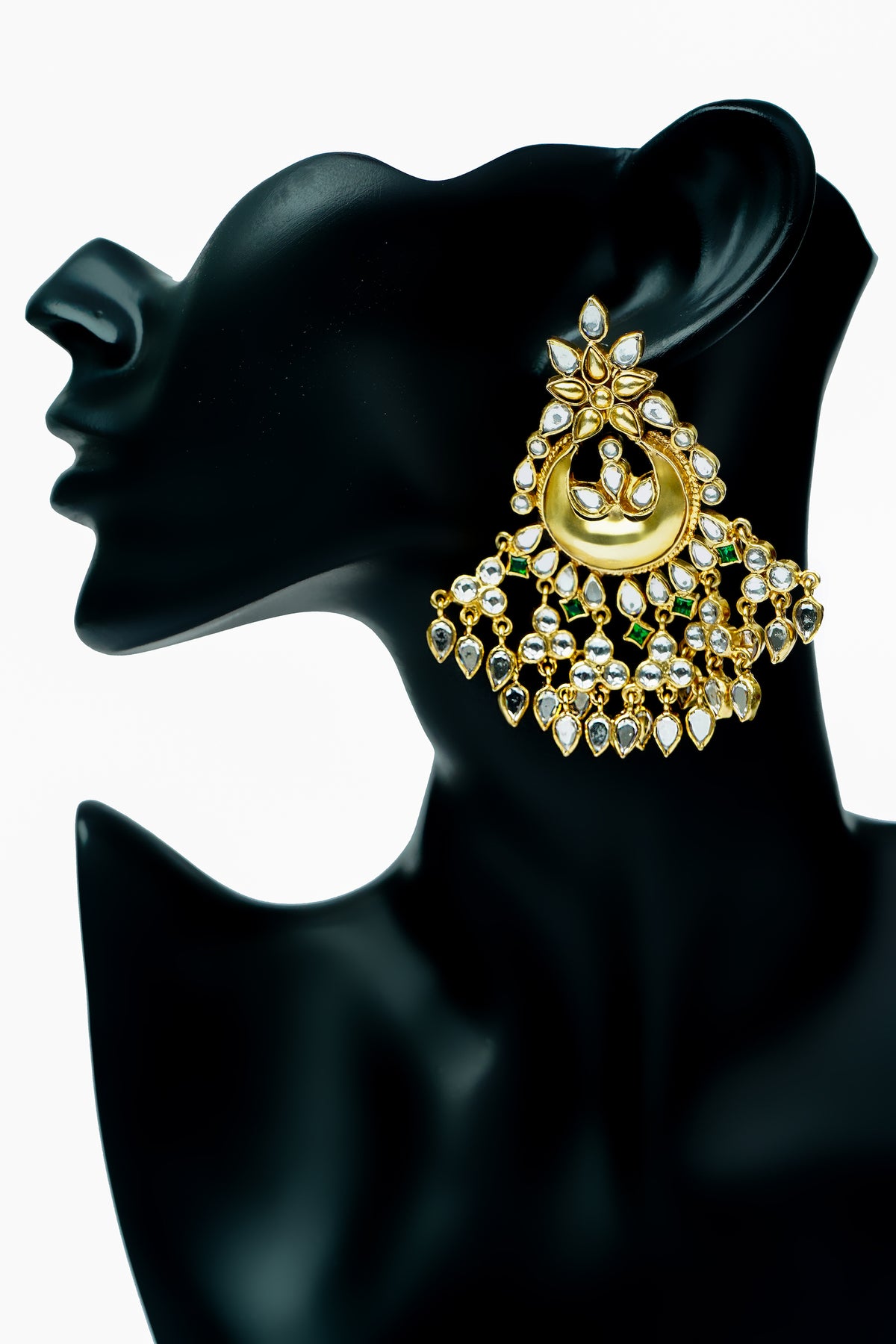 Silver Gold Plated Mystic Chaandbali view 4