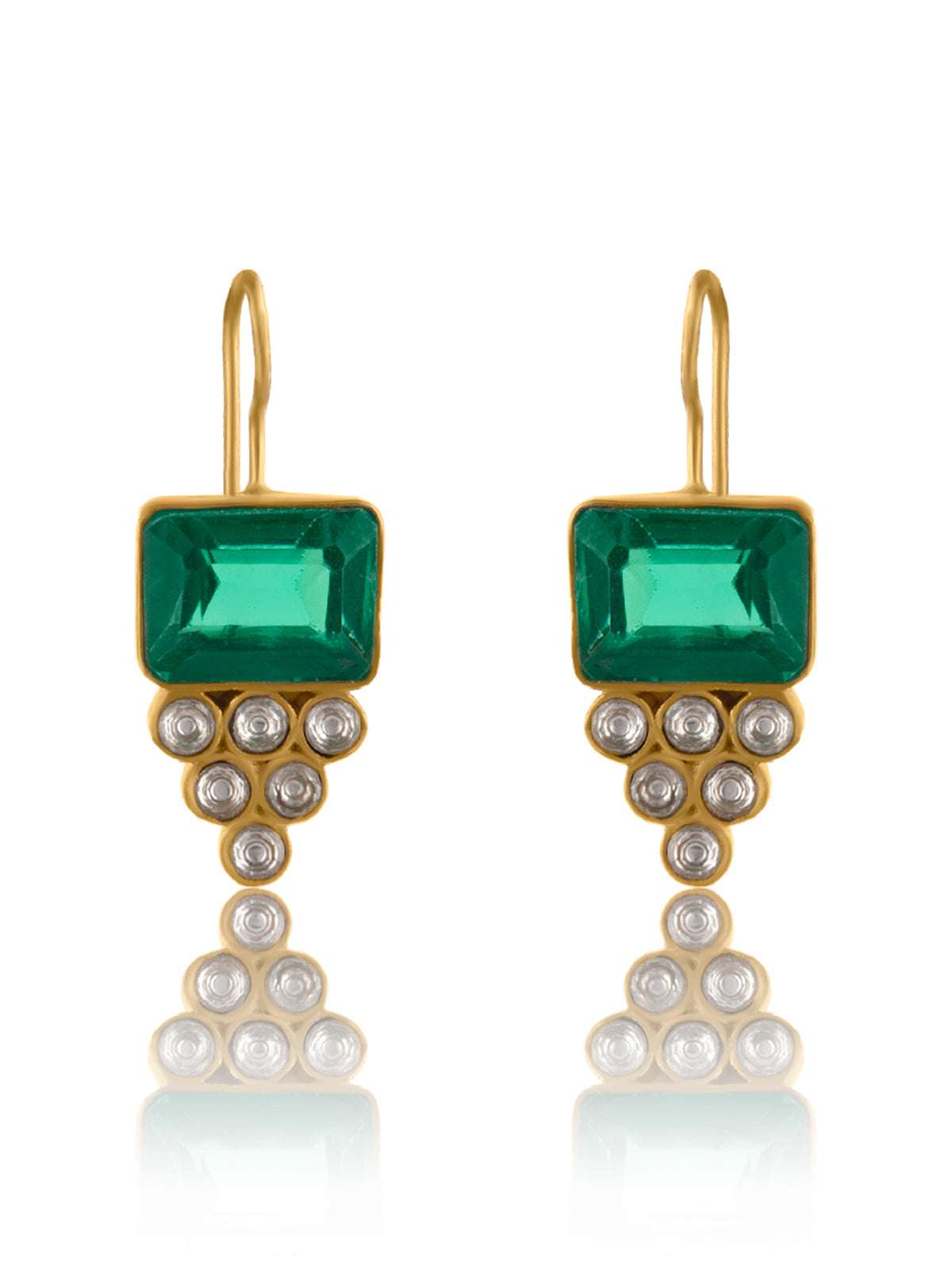 Green Glow Earrings view 4