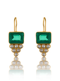 Green Glow Earrings view 4