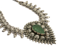 925 Sterling Silver Tribal Necklace with Fine Carved Stone view 3