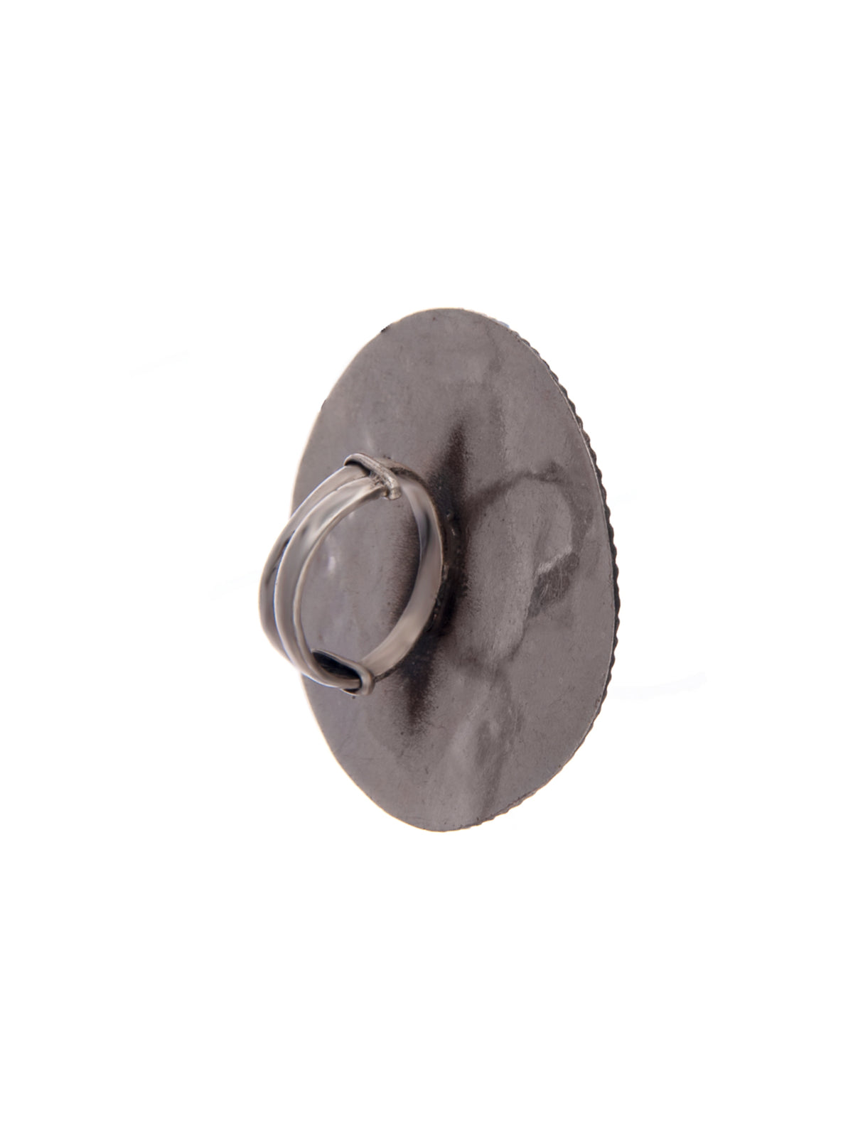 Silver Small Mirror Adjustable Ring view 6