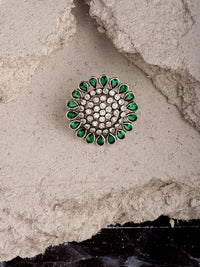 925 Sterling Silver Kundan Ring view 2