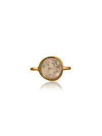 Moissanite Gold Plated Everyday Ring view 1