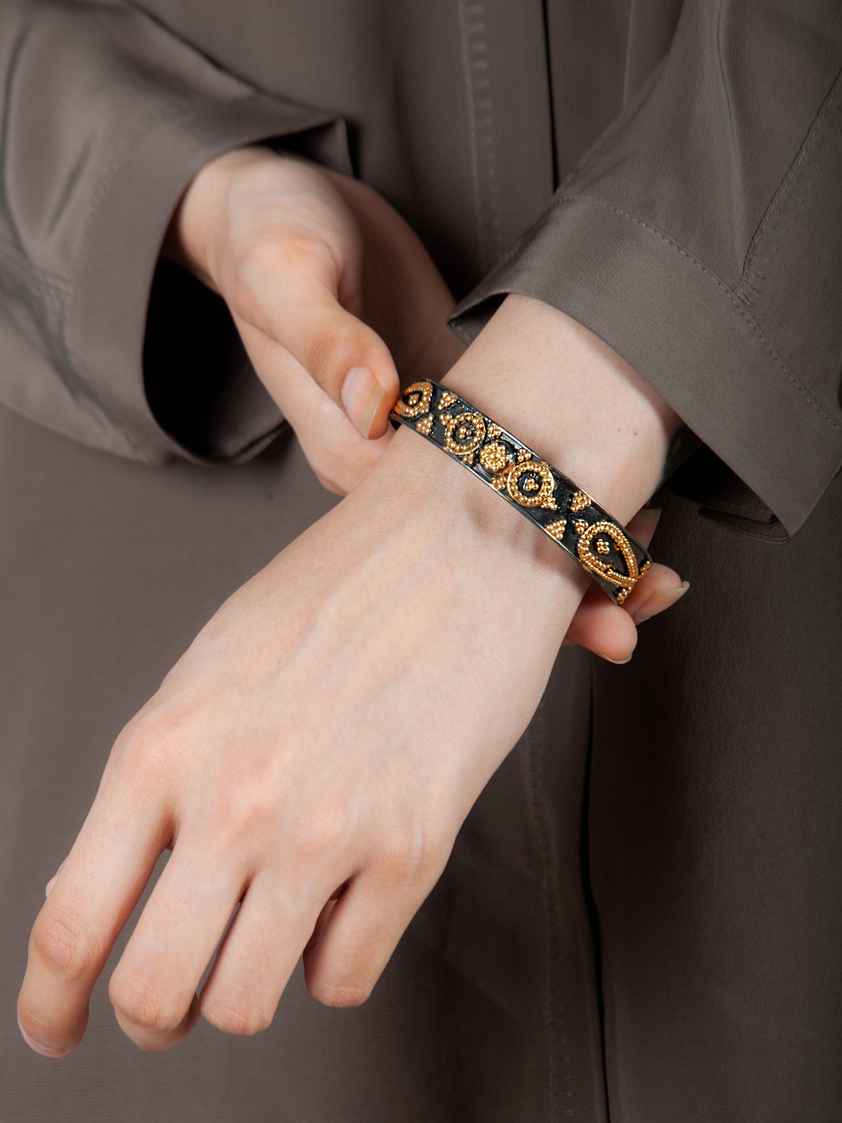 Aurum Noir Cuff view 6