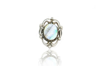 Mother of Pearl 925 Silver Ring with Pearls view 1