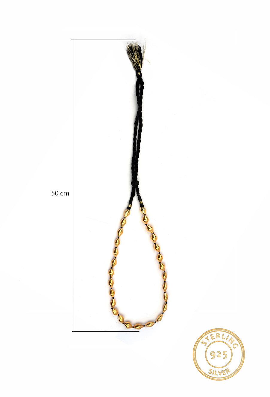 925 Sterling Silver Gold Plated Necklace view 4