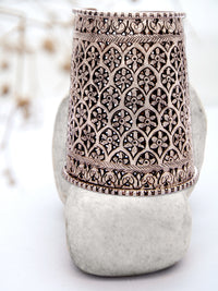 Silver Chitai Big Bangle view 1