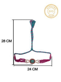 Svarnim Festive Turquoise Ruby Choker view 6