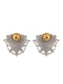 925 Sterling Silver Navratan Kundan Stud Earrings