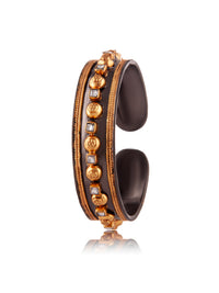 Kalbeliya Gold Kundan Cuff view 3