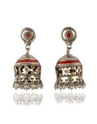 925 Sterling Silver Jhumki with Pearls view 2