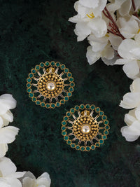 925 Sterling Silver Gold Plated Studs view 3