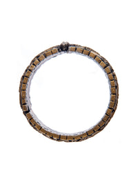 Svarnam Peacock Two Tone Kundan Bangle view 5