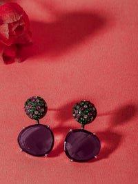 Aurora Amethyst Studs view 3