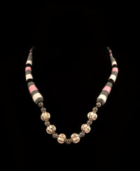925 Sterling Silver Multicolored Beaded Necklace view 1