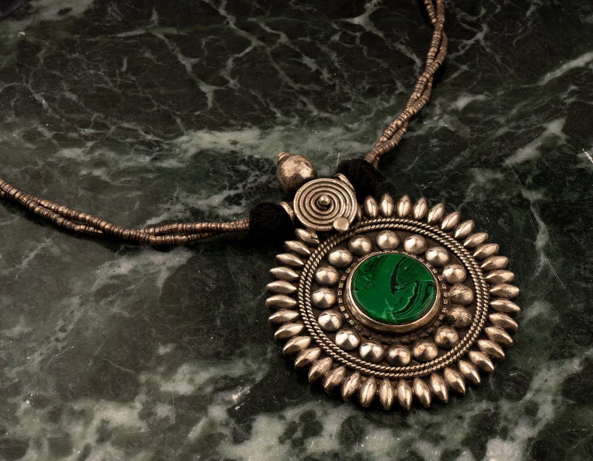 925 Sterling Silver Sunflower Necklace view 1