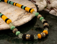925 Sterling Silver Two Tone Beaded Necklace view 5
