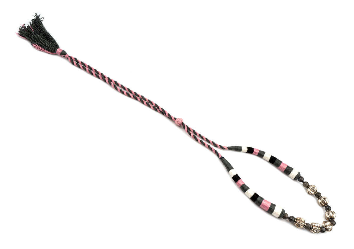 925 Sterling Silver Multicolored Beaded Necklace view 3