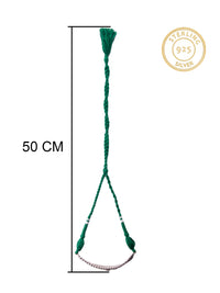 Silver Green Onyx Choker view 4