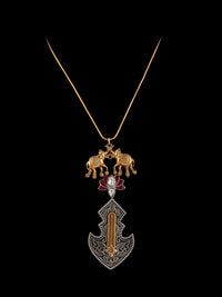 Fusion Silver Elephant Bloom Necklace view 6