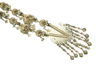 925 Silver Two Tone Tribal Oxidized Necklace view 4