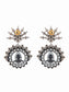 925 Sterling Silver Statement Kundan Earrings