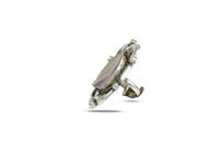 Mother of Pearl 925 Silver Ring with Pearls view 2